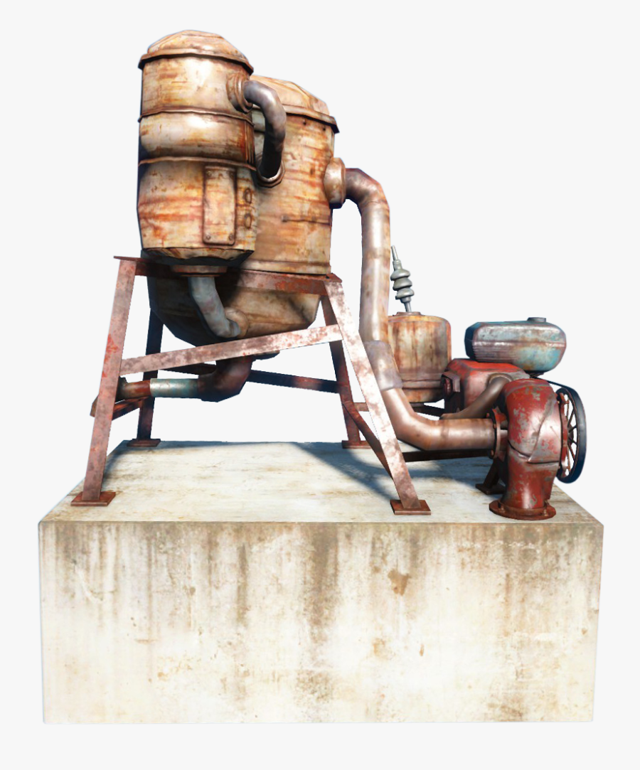 Powered Water Pump - Hardwood, Transparent Clipart