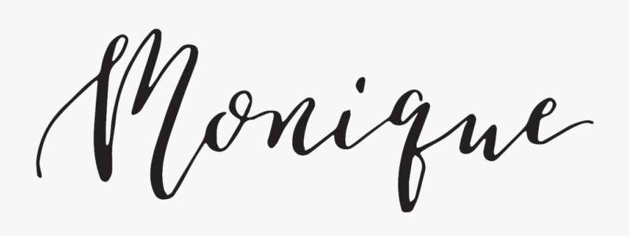 Monique Calligraphy, Transparent Clipart