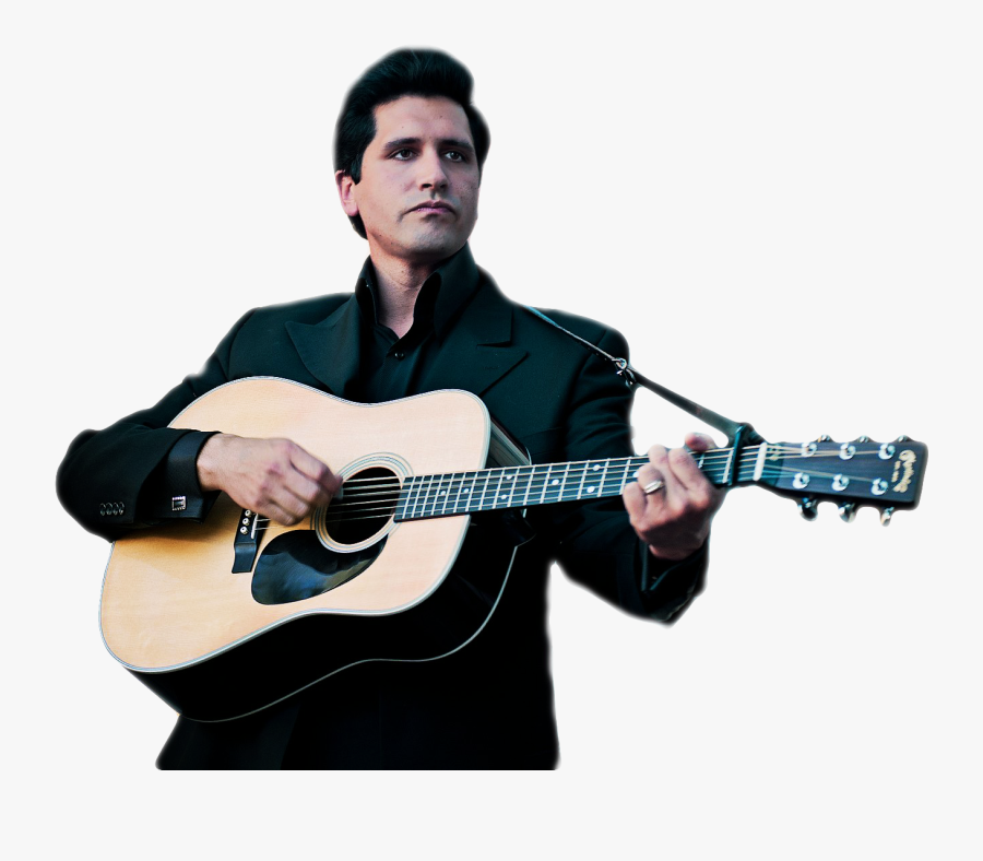 Johnny Cash Png - Johnny Cash With Guitar, Transparent Clipart