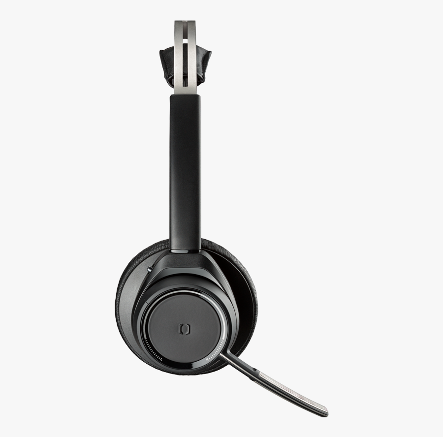 Very Best Voyager Focus Uc Stereo Bluetooth Headset - Headphone Right Side Png, Transparent Clipart