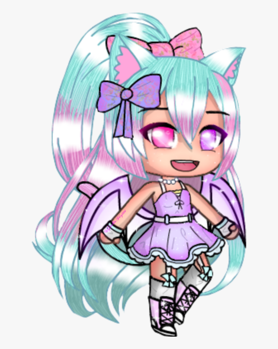 Yeah I Have Wings ^w^ - Anime Kitty Girl Gacha Life, Transparent Clipart