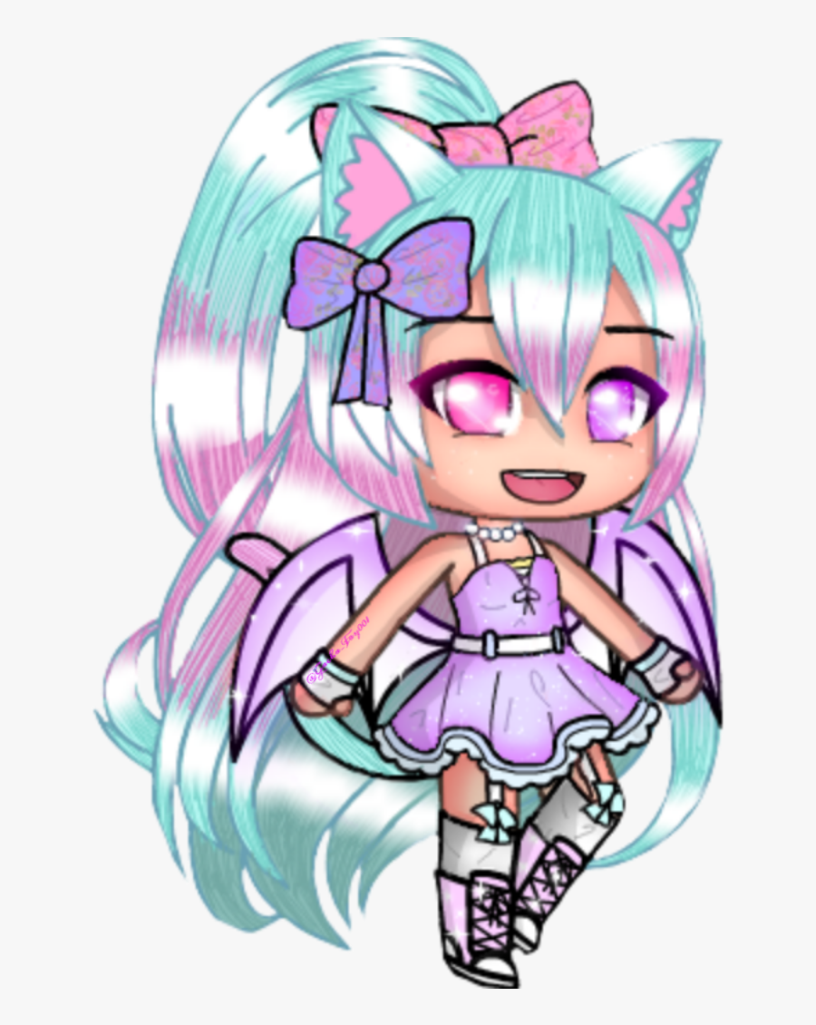 Yeah I Have Wings ^w^ - Anime Kitty Girl Gacha Life , Free Transparent ...