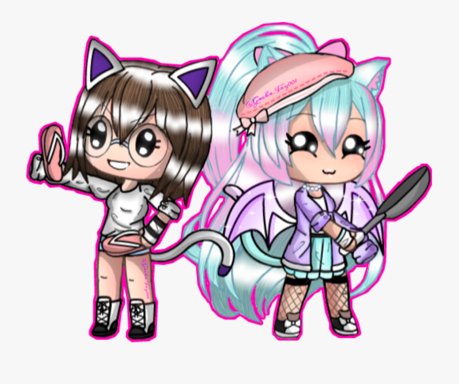 Its Me And @giada Chan Pancakez ^w^ Go Follow Her - Cartoon, Transparent Clipart