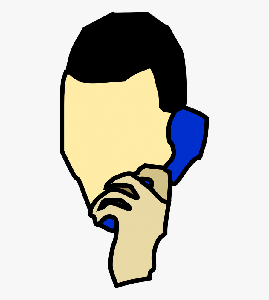 Person Talking On Phone Clipart, Transparent Clipart