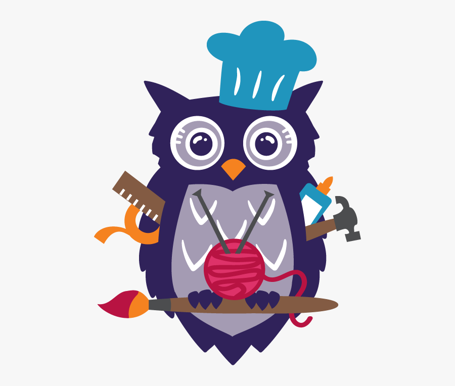 Crafty Owl, Transparent Clipart