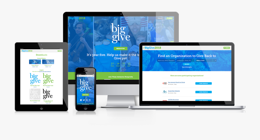 Landing Givingday Hero - Online Advertising, Transparent Clipart