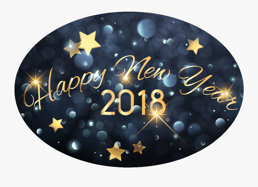 Transparent Happy New Year 2018 Png - Sticker For Happy New Year 2018, Transparent Clipart