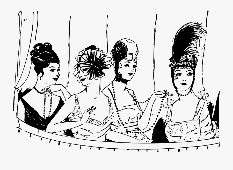 Strange Hat Ladies Clip Arts - Women Friendships, Transparent Clipart