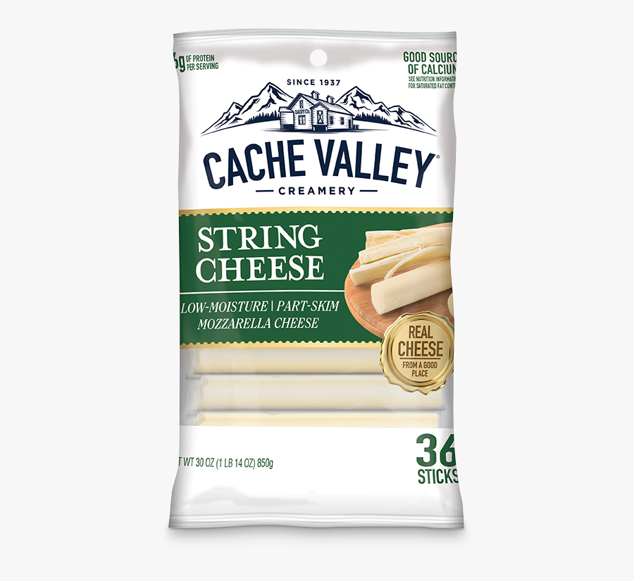 Mozzarella String Cheese - Cache Valley String Cheese, Transparent Clipart