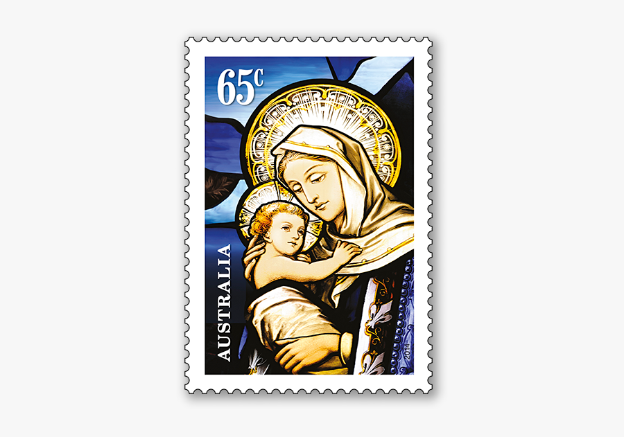 Jesus Postage Stamp, Transparent Clipart