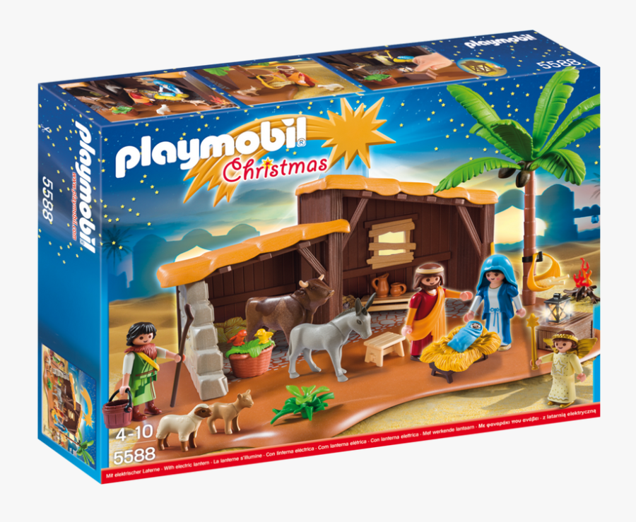 Playmobil Christmas Nativity Stable With Manger - Playmobil Portal De Belén, Transparent Clipart