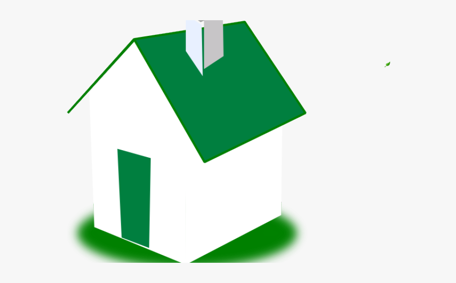 House Clipart Green - Green, Transparent Clipart