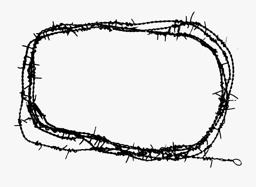 Barbed Wire Frame Png - Barbwire Frame Png, Transparent Clipart