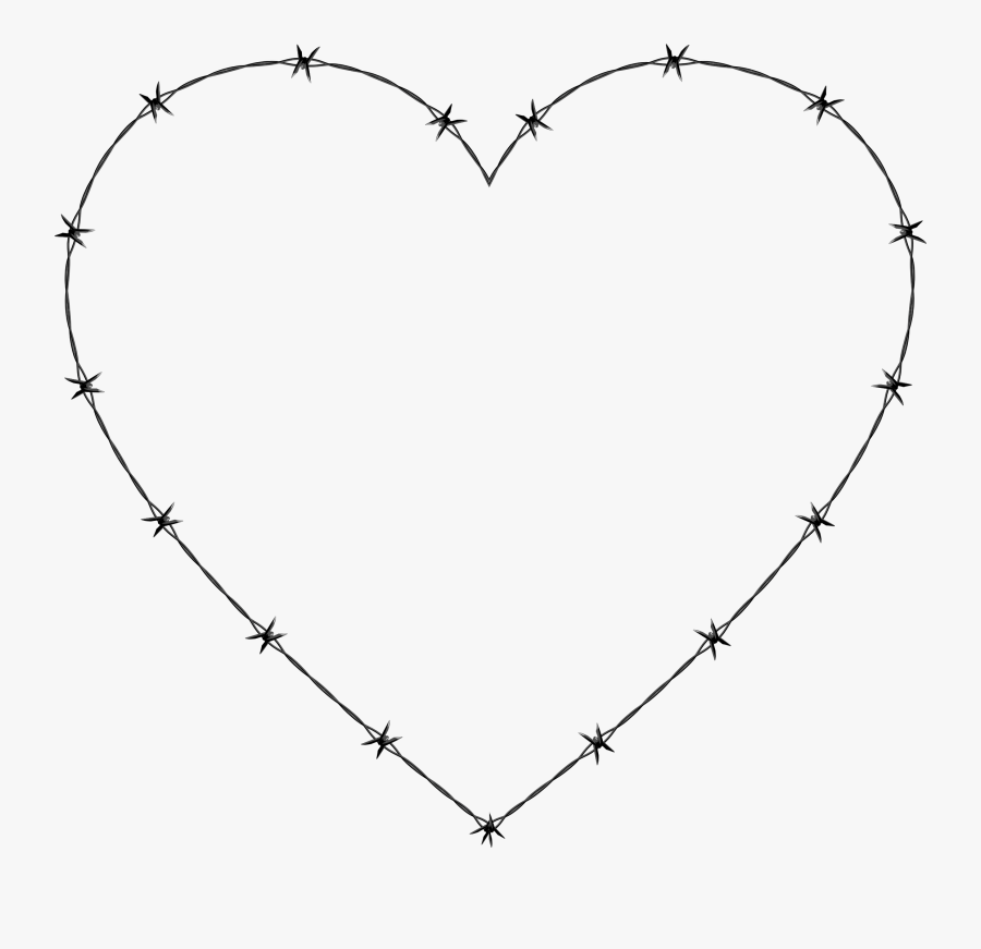 Barbed Wire Heart Clip Arts - Barbed Wire Heart Png, Transparent Clipart