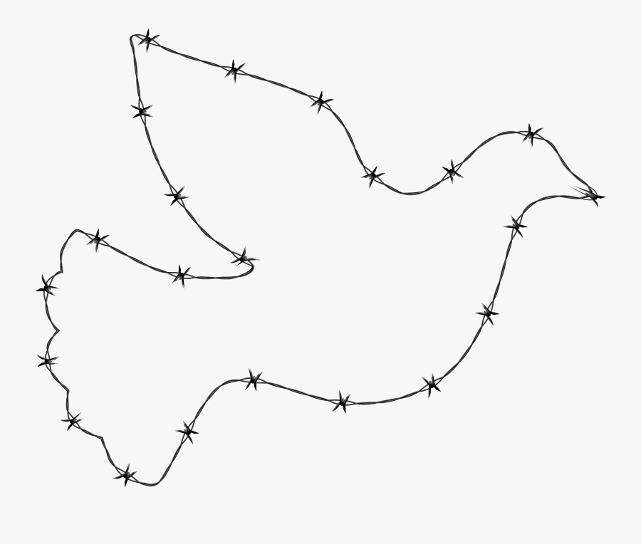 Transparent Barbed Wire Border Png - Barbed Wire Dove, Transparent Clipart