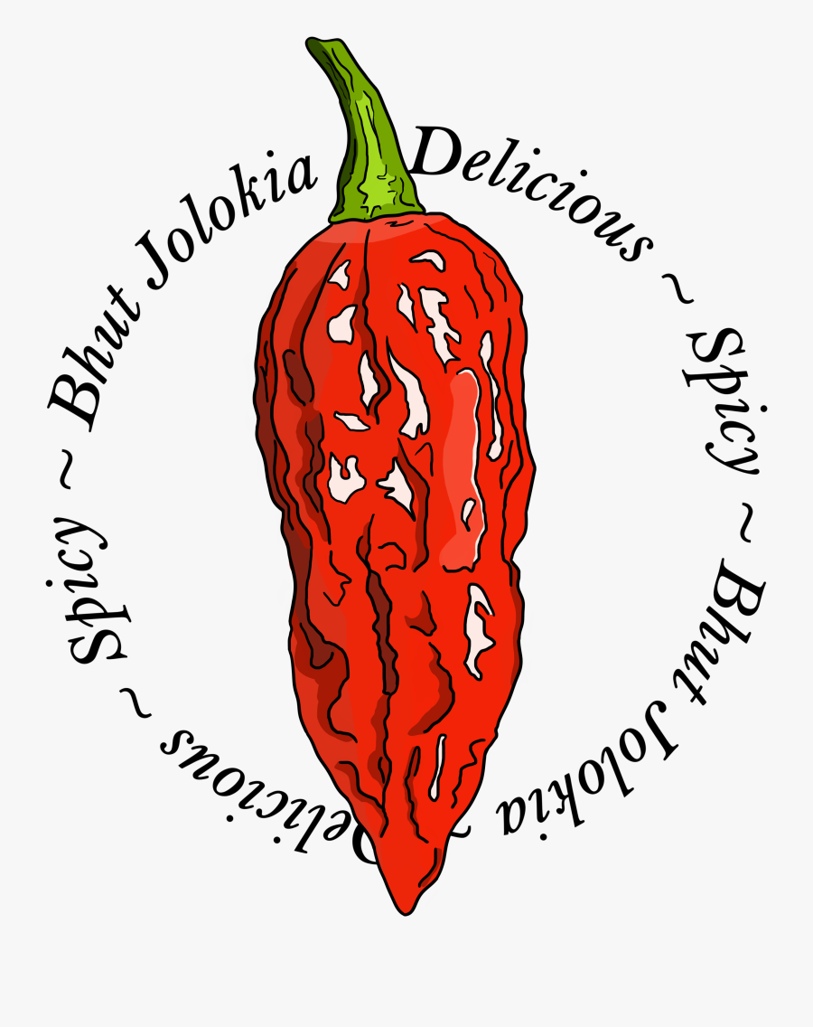Bhut Jolokia Chili Pepper Spicy - Bhut Jolokia, Transparent Clipart