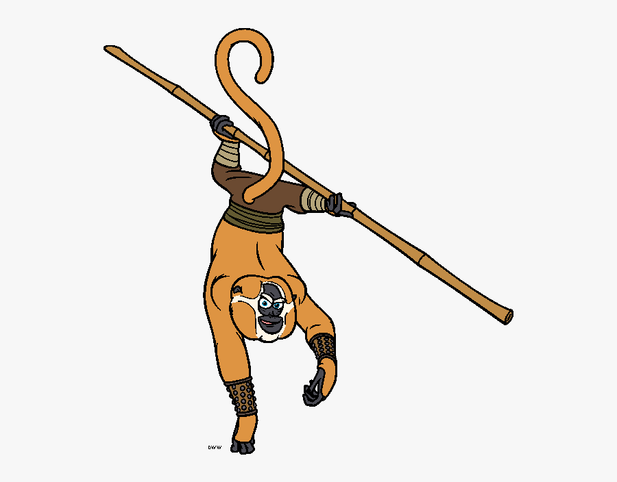 Clipart For Kung Fu Panda - Cartoon Monkey From Kung Fu Panda, Transparent Clipart