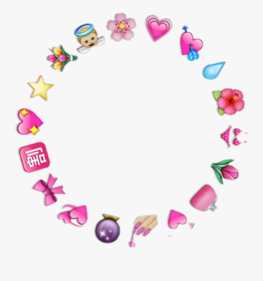 Halo Clipart Png Tumblr - Heart Emoji Circle Png, Transparent Clipart