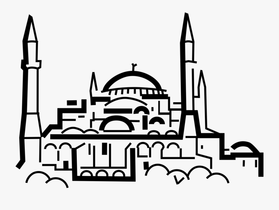 Vector Illustration Of Hagia St - Hagia Sophia Clipart Png, Transparent Clipart