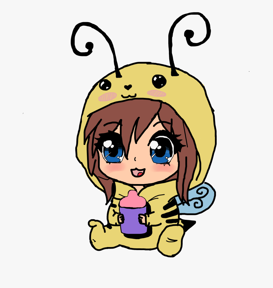 #babybee #bee #cgl #baby #bumblebee #bee #chibi #anime - Cartoon, Transparent Clipart