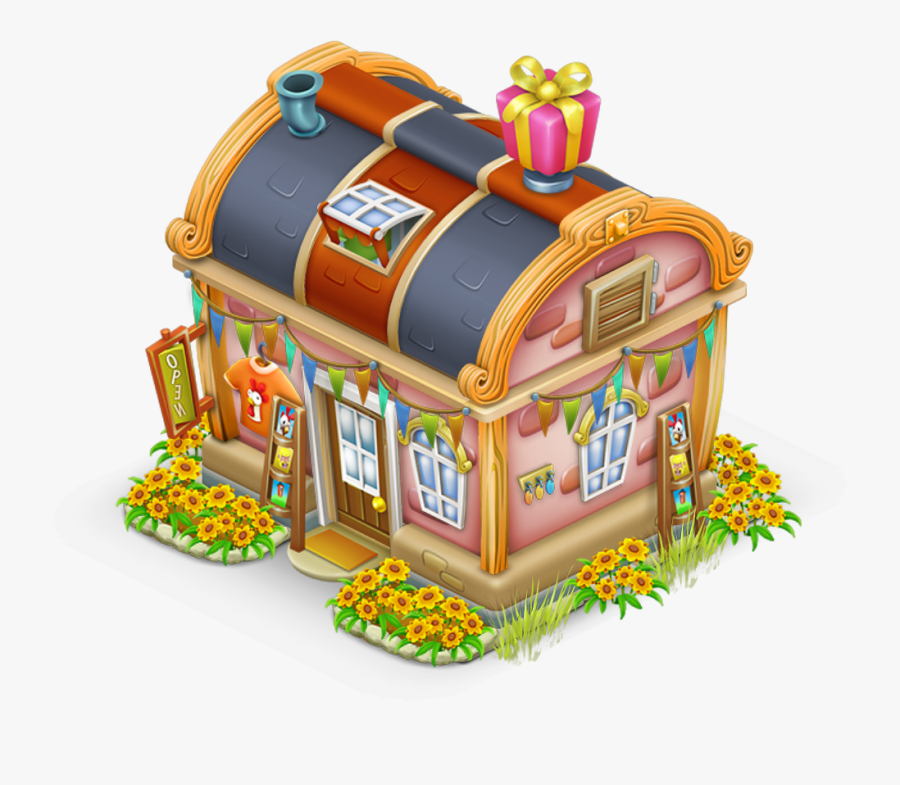 Grocery Clipart Cafe Building - Gift Shop, Transparent Clipart