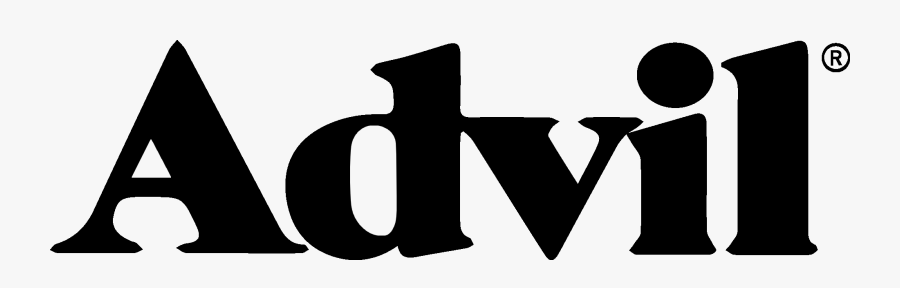 Font,symbol,logo,black And White,clip Art,graphics - Transparent Advil Logo, Transparent Clipart
