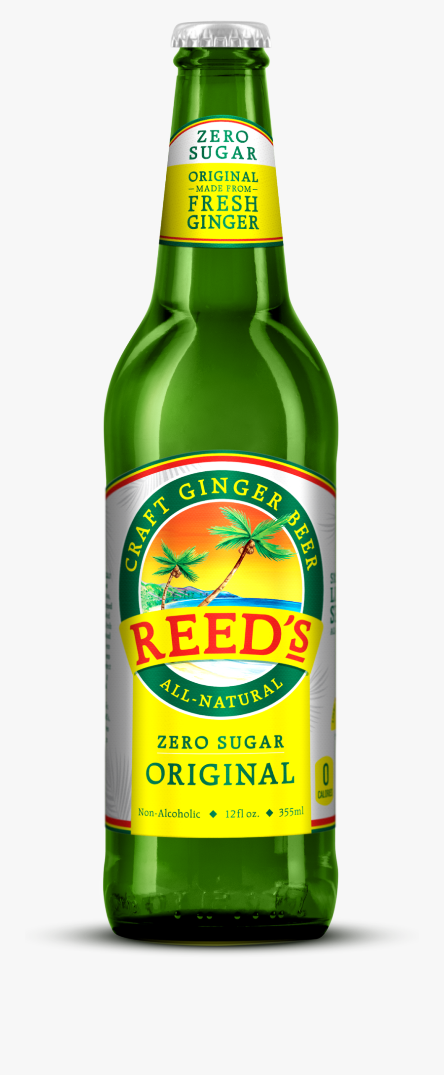 Reeds Zero Sugar Ginger Beer, Transparent Clipart