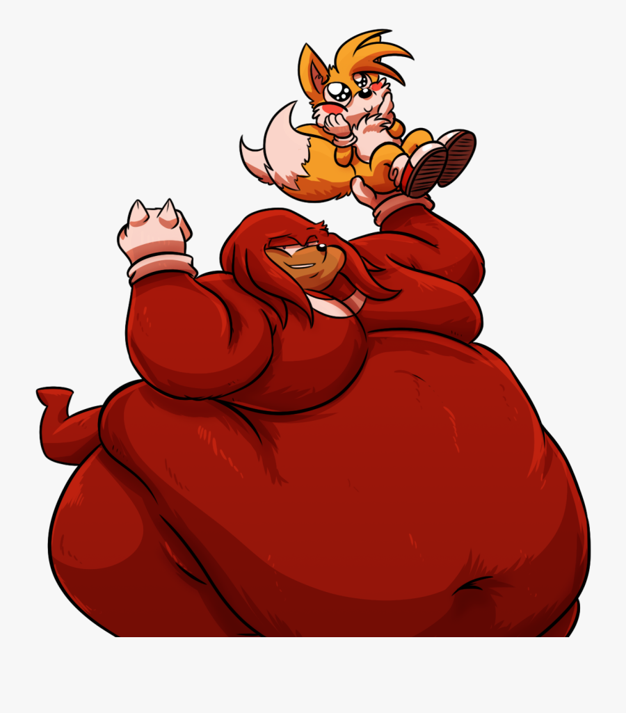 Fat Sonic Tails Knuckles, Transparent Clipart