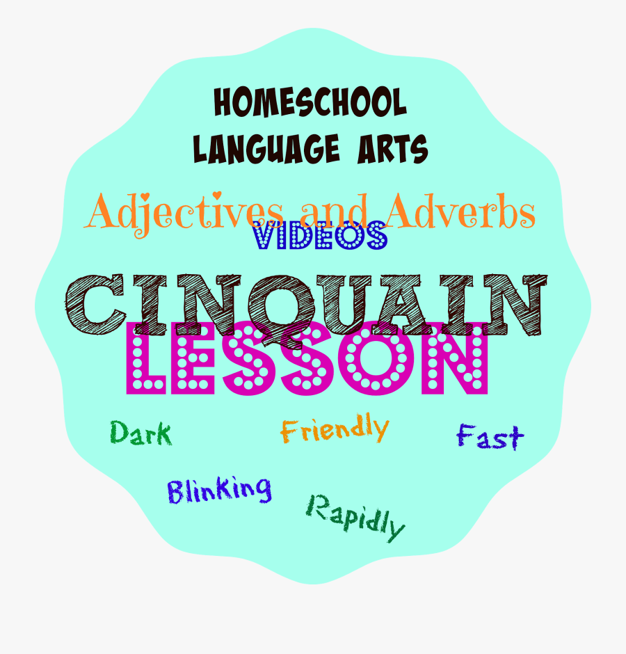 Fast Clipart Adjective - Cinquain Method, Transparent Clipart