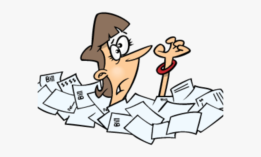 Internal Conflict Cliparts - Paperwork Clip Art Black And White, Transparent Clipart