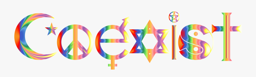 Clipart - Coexist Clipart, Transparent Clipart