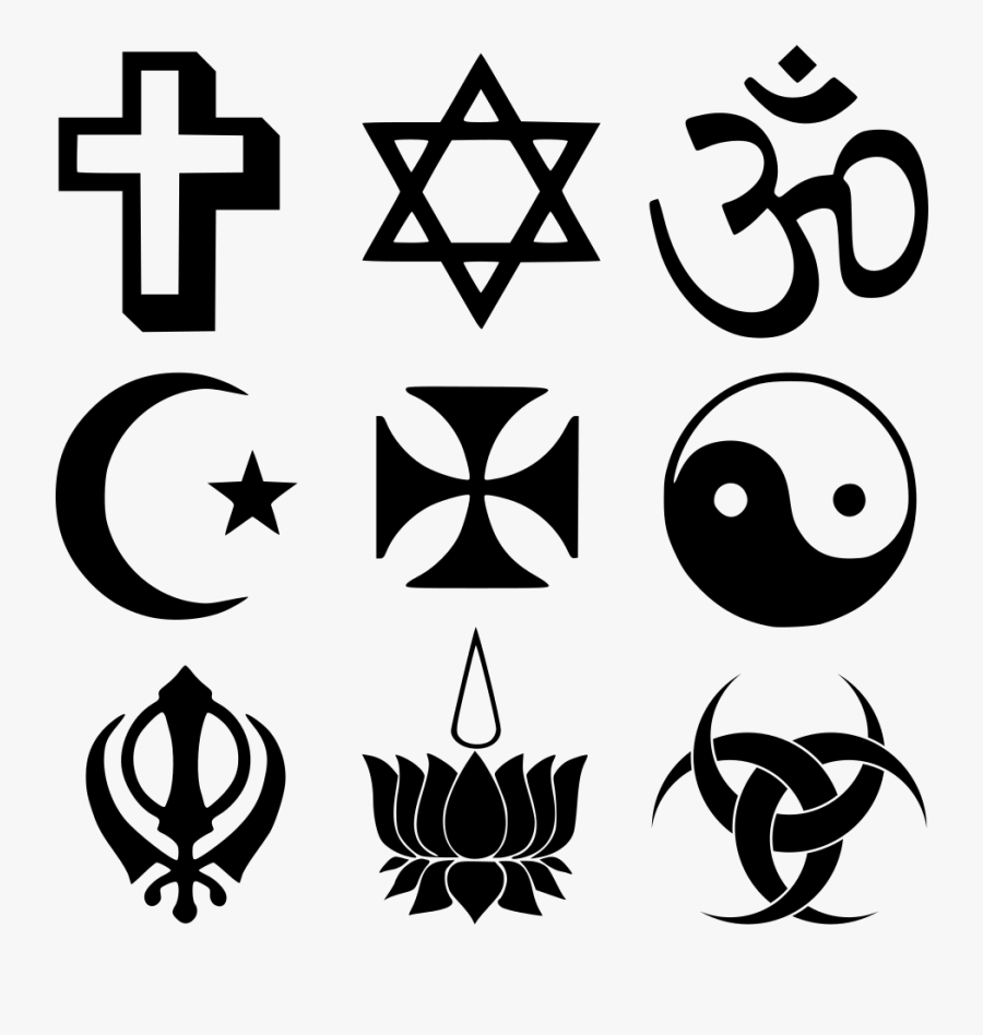 Religion Symbols, Transparent Clipart