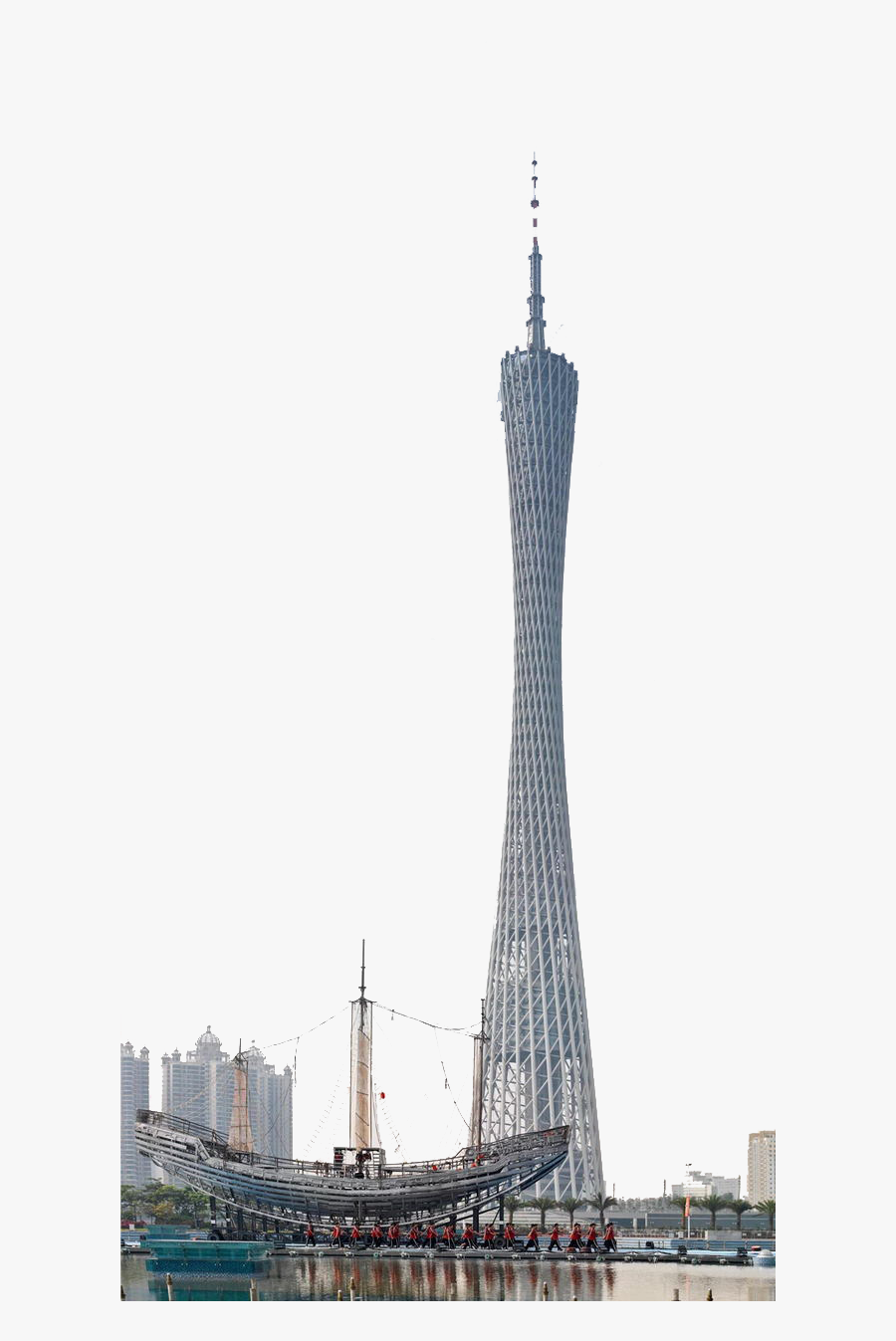 Transparent Architecture Clipart - Guangzhou Tower Png, Transparent Clipart