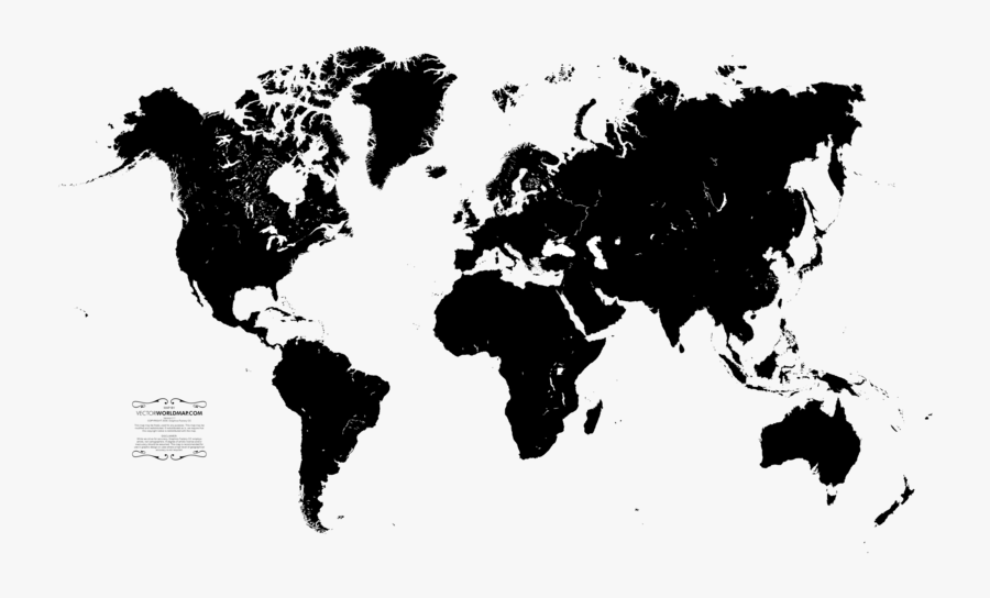 World Map File - Transparent Background World Map Png White, Transparent Clipart