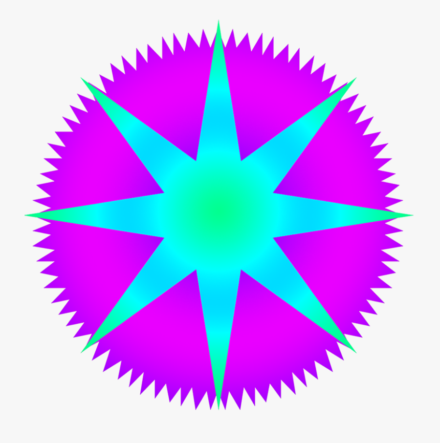 Blue Purple Star Image - Pin Drop Nonsense, Transparent Clipart