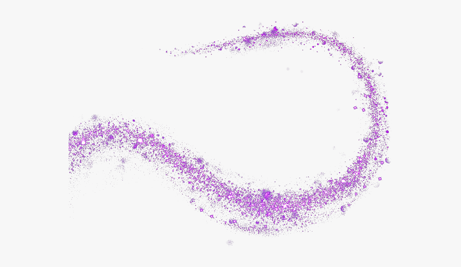 Purple Star Curve Effect Element Free Download Image - Purple Glitter Effect Png, Transparent Clipart