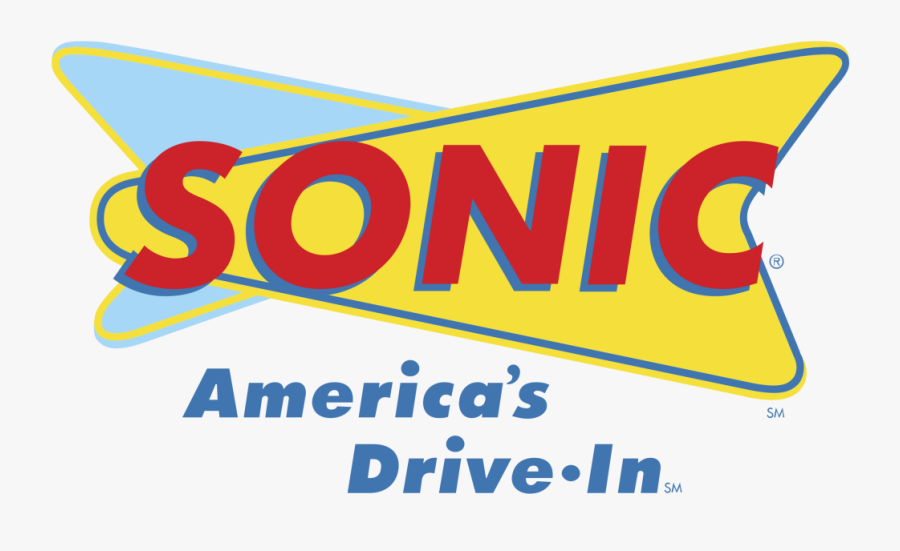 Sonic Fast Food Logo, Transparent Clipart