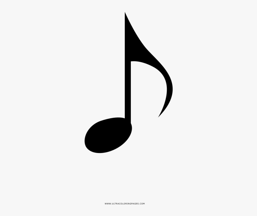 Music Note Coloring Pages Page Ultra Pages Music Note - Desenho De Notas Musicais, Transparent Clipart