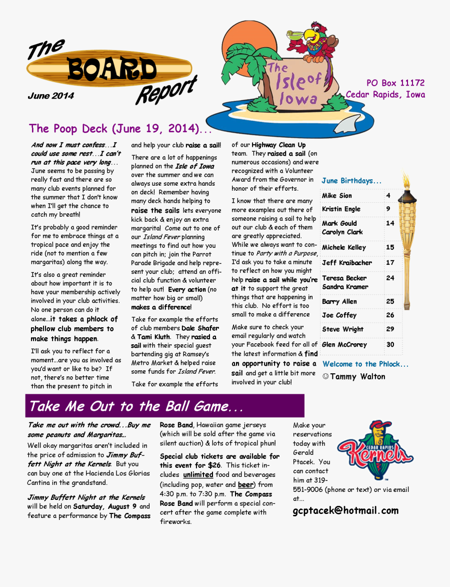 Board Report - Cedar Rapids Kernels, Transparent Clipart