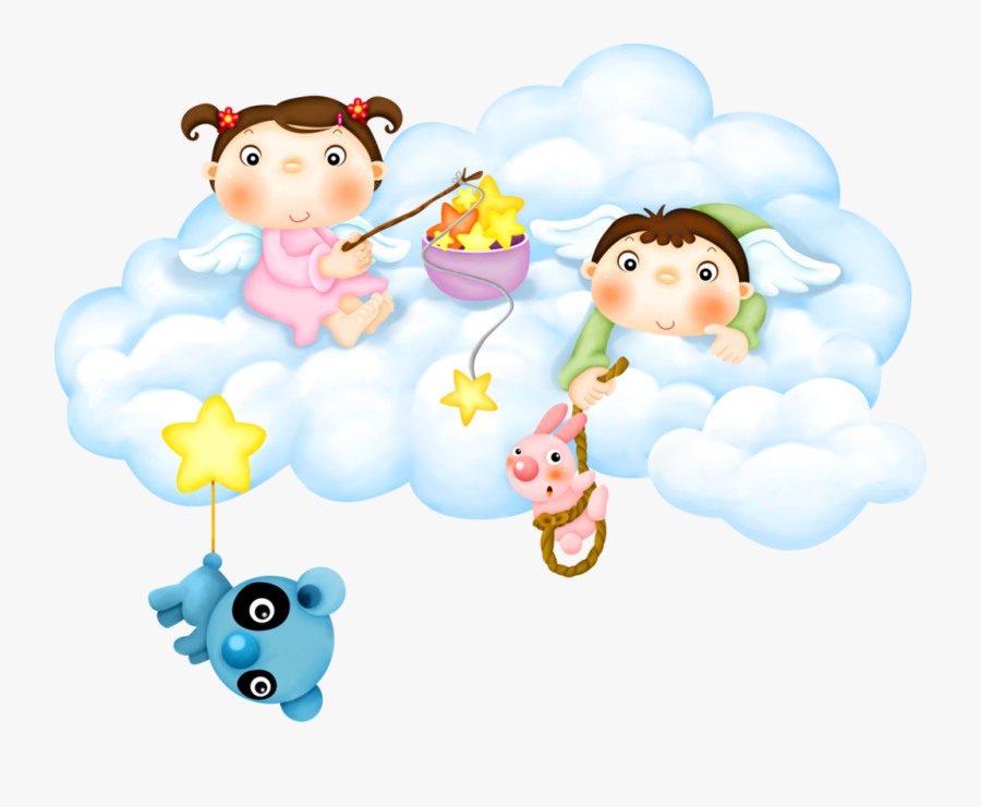 Transparent Weeping Angel Clipart - Playing Little Angels Clipart, Transparent Clipart