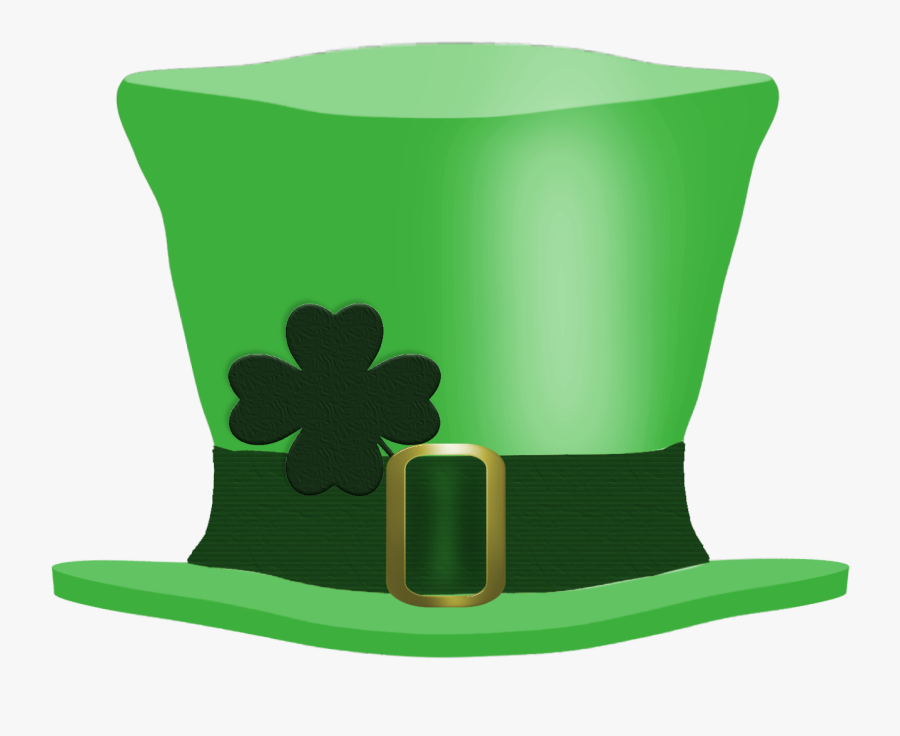 Green Saint Patricks Day Hat Free Clip Art - Shamrock, Transparent Clipart