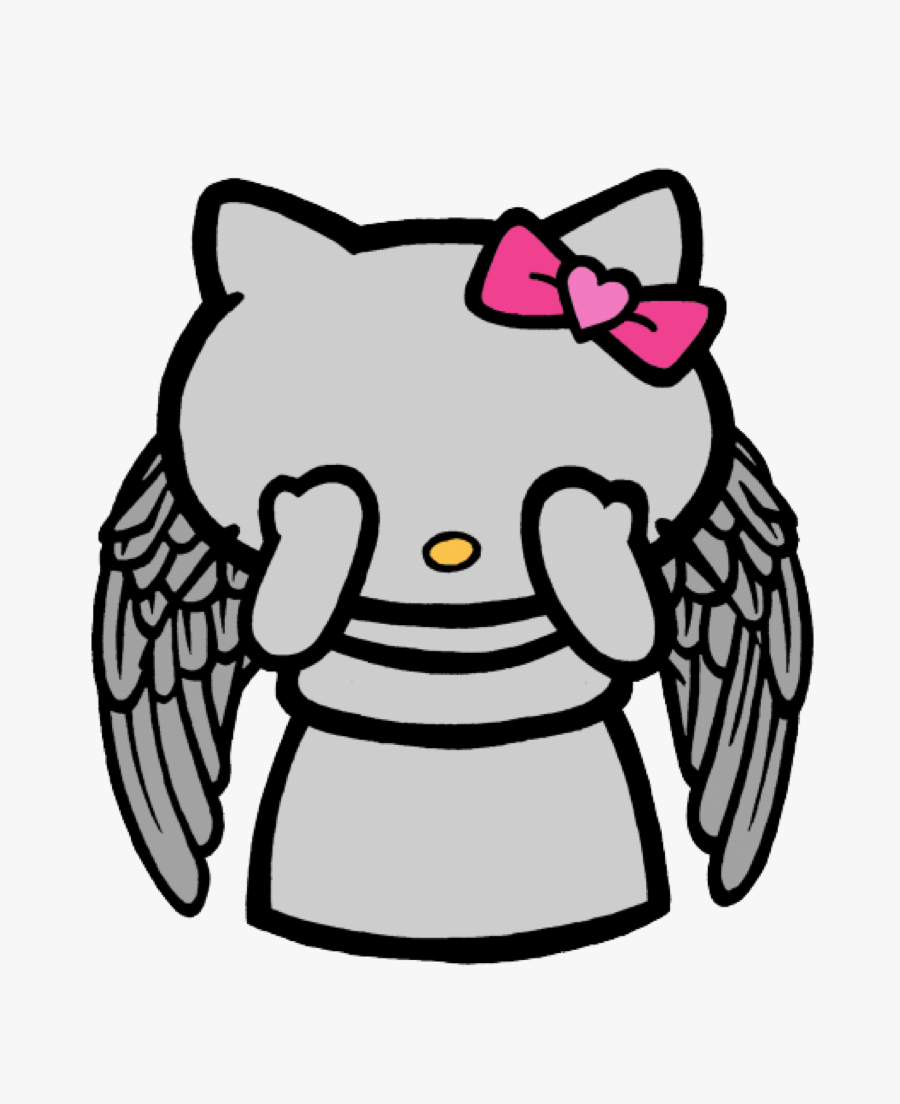 Hello Kitty Angel Dr Clipart Hello Kitty The Doctor - Angel Hello Kitty Drawing, Transparent Clipart