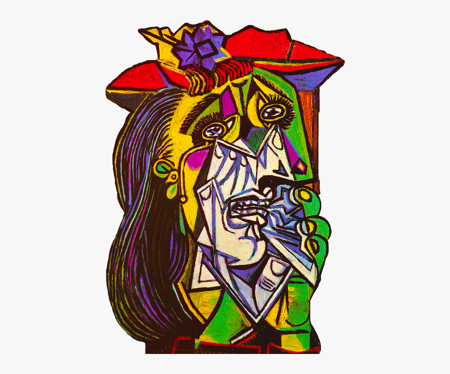 Stickers Sticker Painting Art Picasso Freetoedit - Pablo Picasso La Femme Qui Pleure, Transparent Clipart