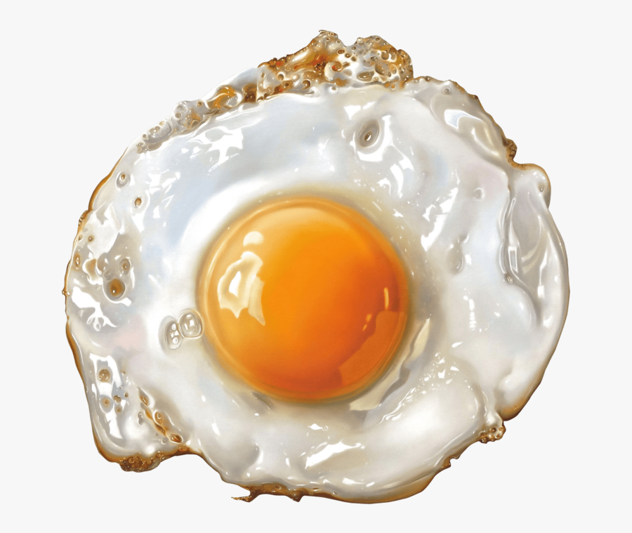Fried Egg - Fried Egg On Concrete, Transparent Clipart
