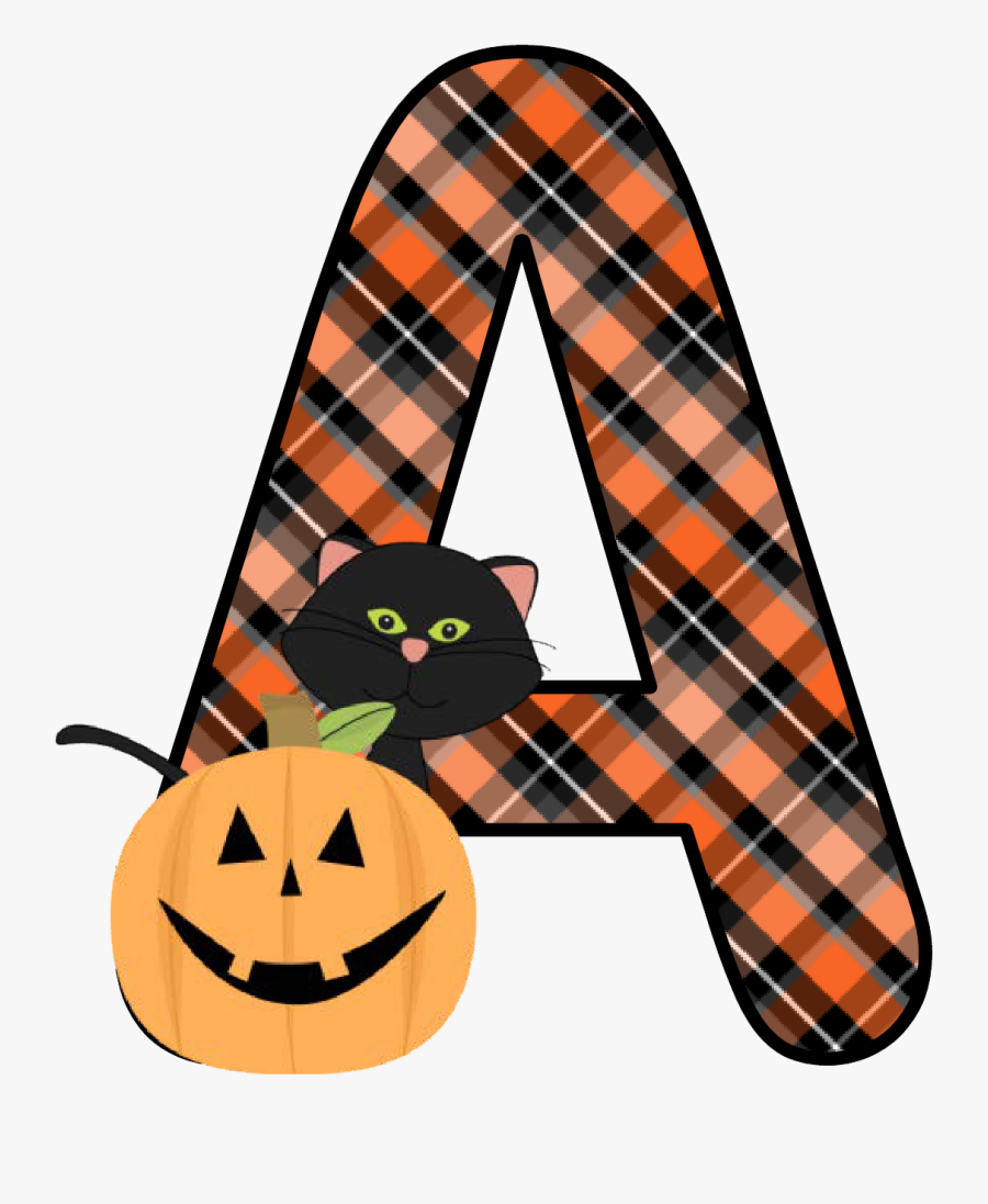 Ch B *✿* Alfabeto Calabaza De Kid Sparkz - Free Printable Halloween Alphabet Letters, Transparent Clipart