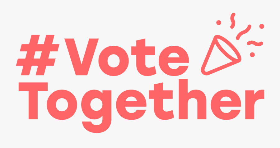 Red Confetti Png - Voting Together Celebration, Transparent Clipart