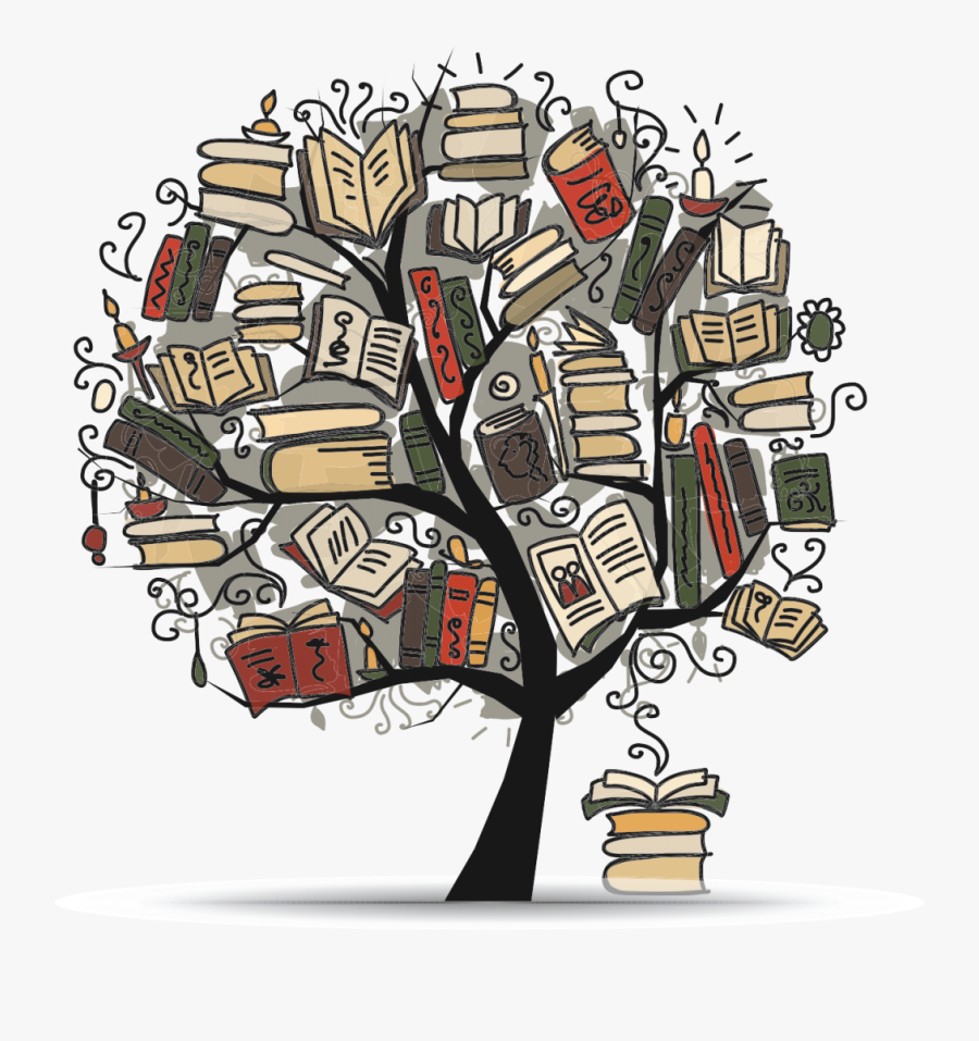 Book Tree Ver - Grammaire Clipart, Transparent Clipart