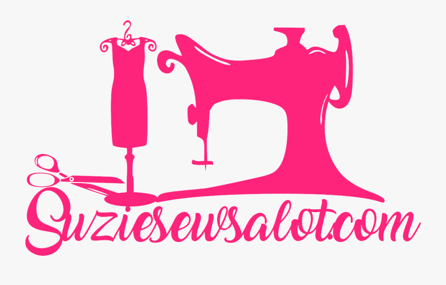 Suziesewsalot - Sewing Machine Silhouette, Transparent Clipart