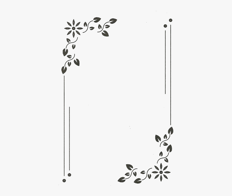 Freetoedit Monograma Moldura Quadro Flowers - Border Design For Invitation, Transparent Clipart