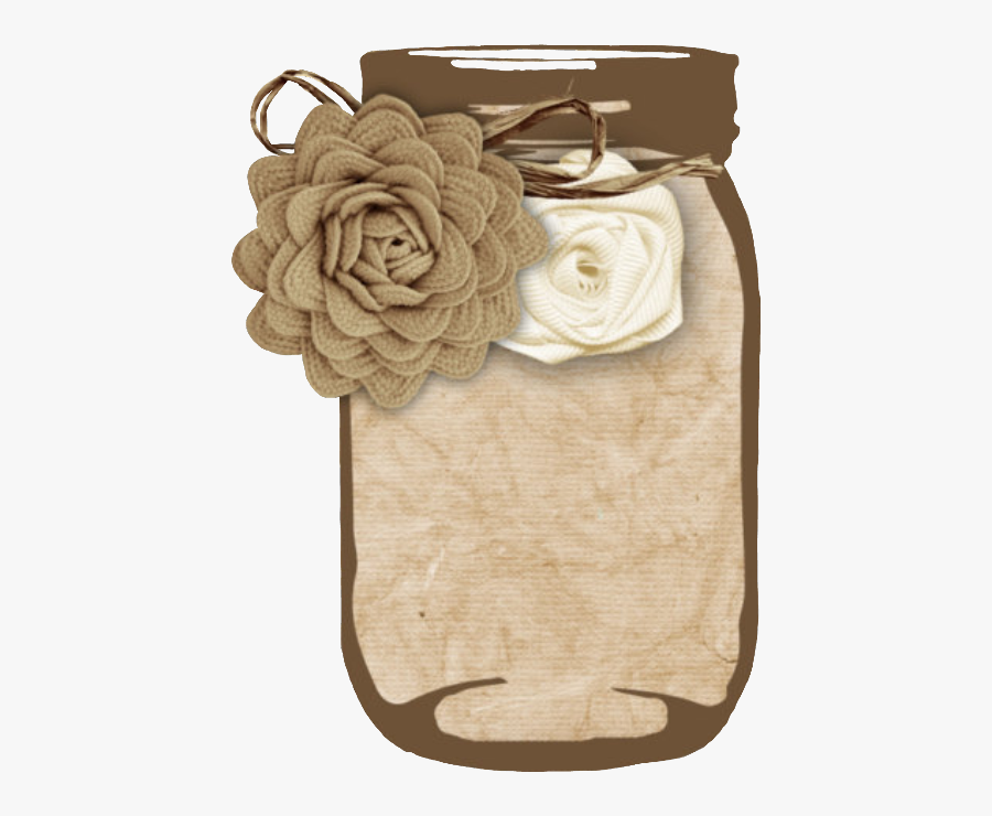Masonjar Monogram Monograma Blank Freetoedit - Garden Roses, Transparent Clipart